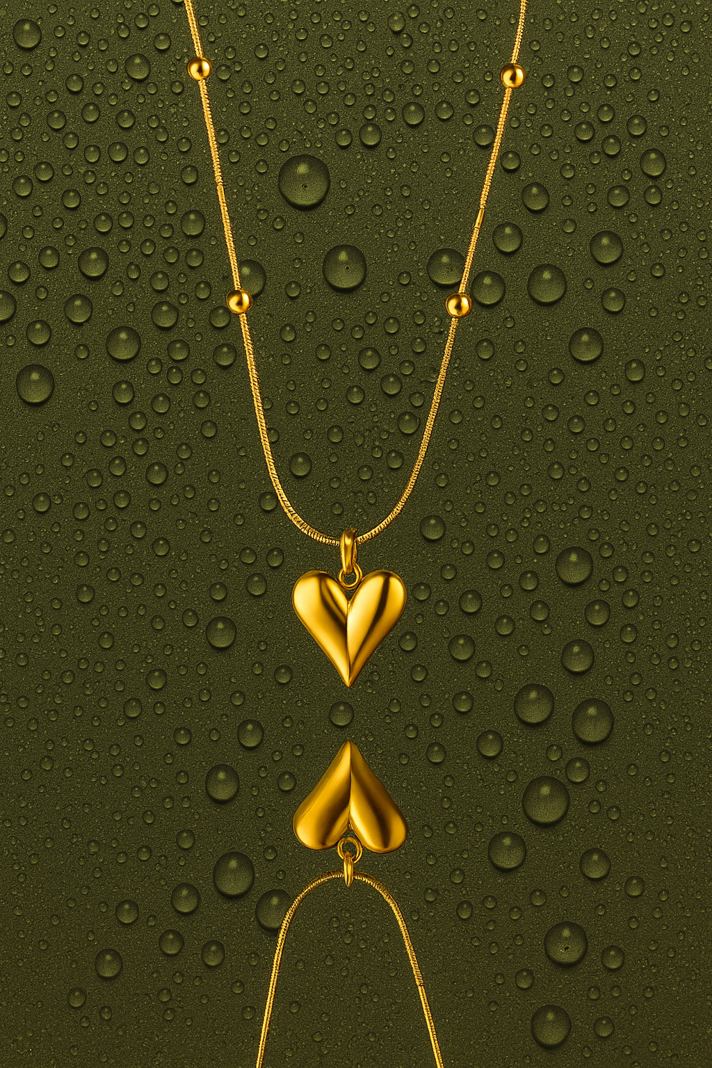 Puffed Heart Necklace