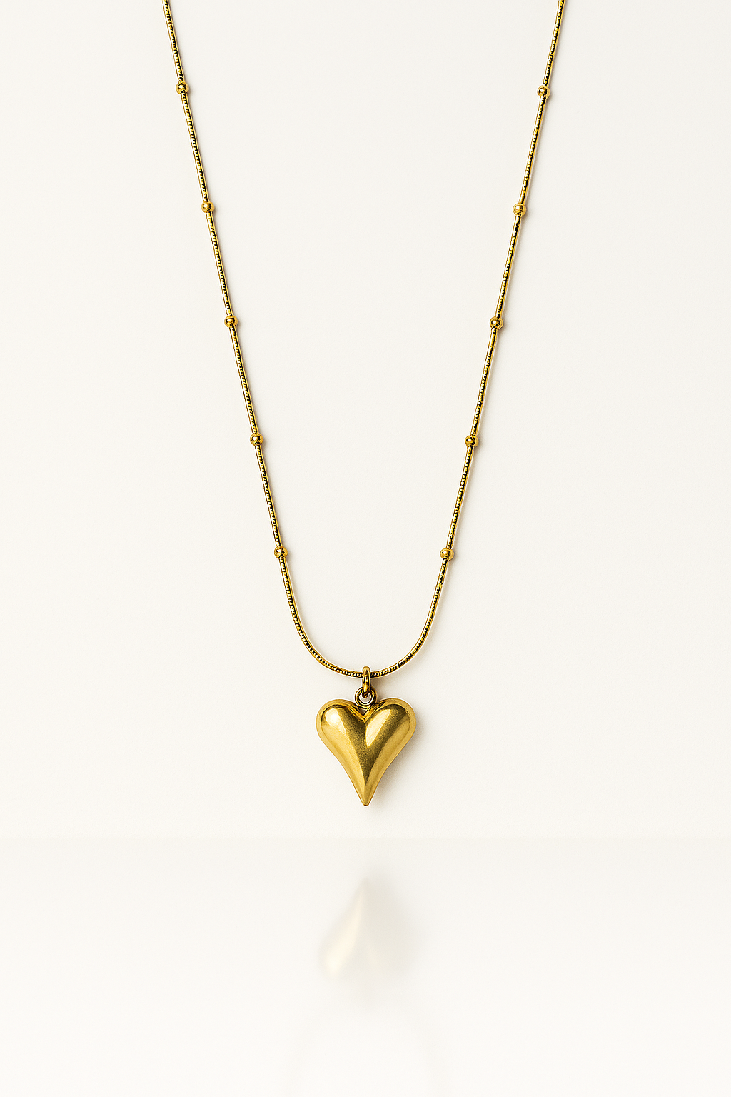 Puffed Heart Necklace