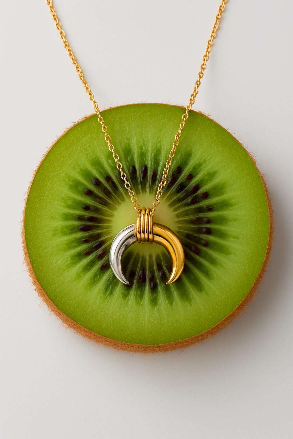 Croissant Necklace (Gold & Silver Mix)