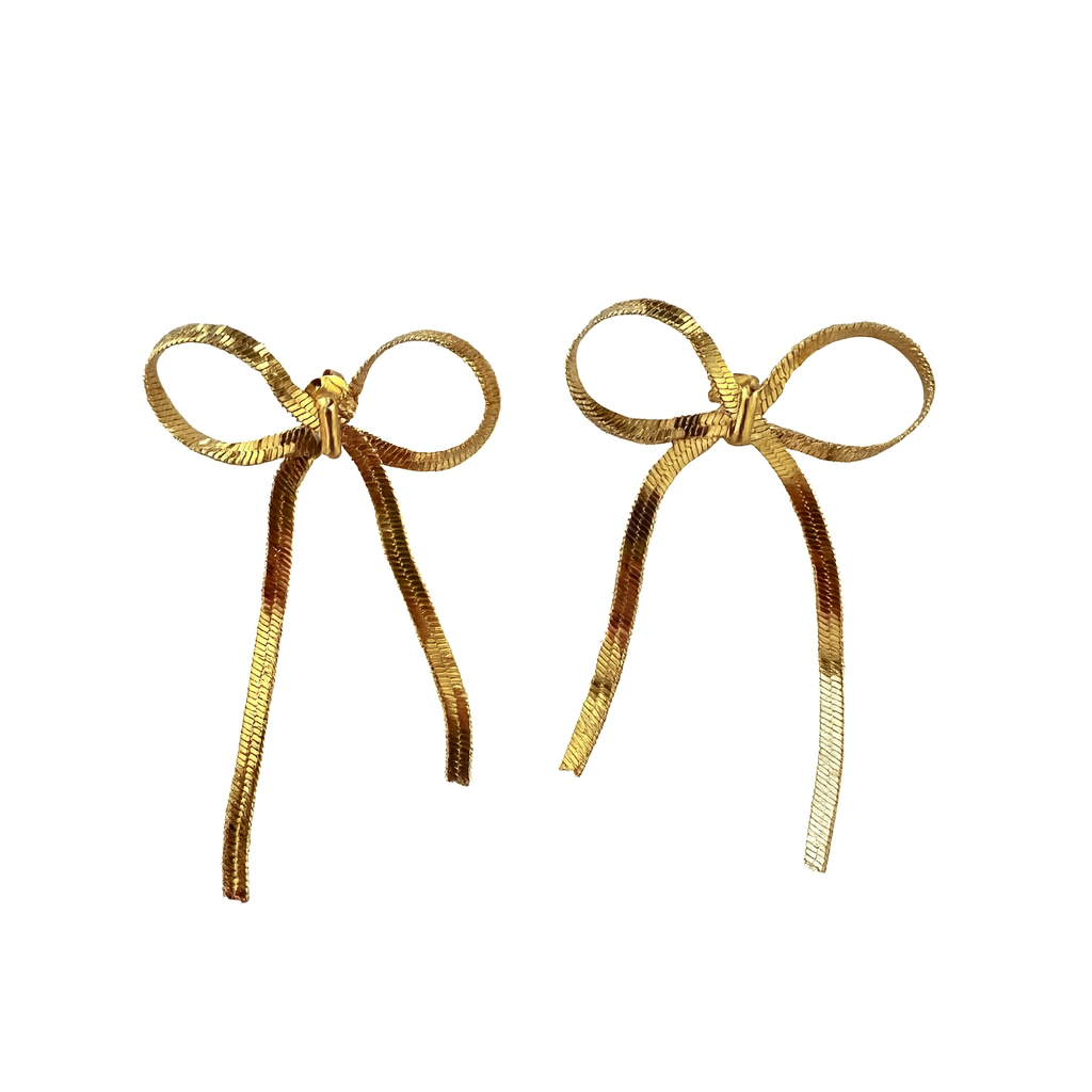 Ribbon shaped Earring