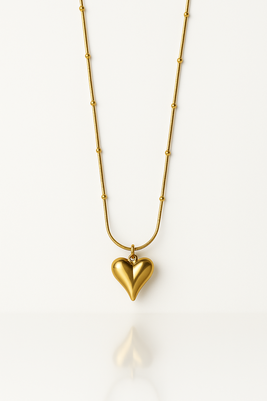 Puffed Heart Necklace