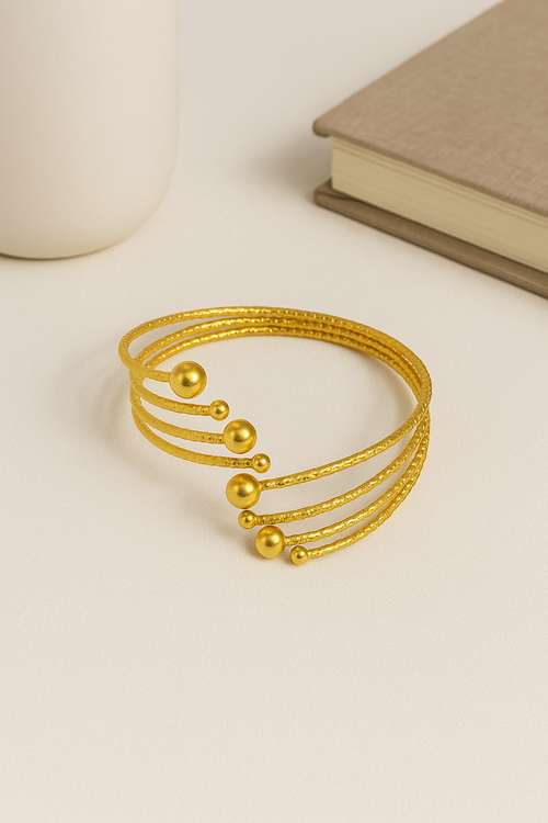 4 Layer Bracelet + Ring  - Gold & Silver  (Combo Set)