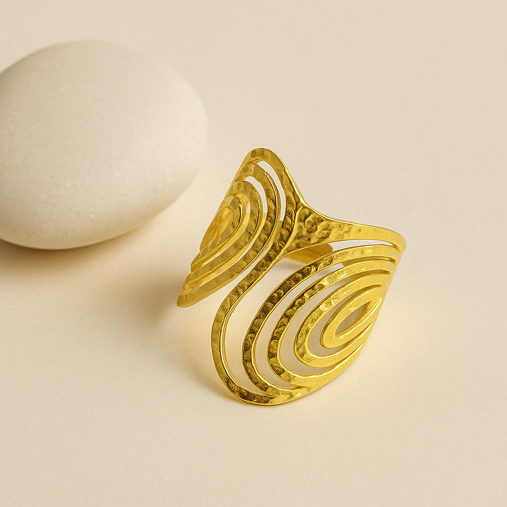 Oval Layered Ring