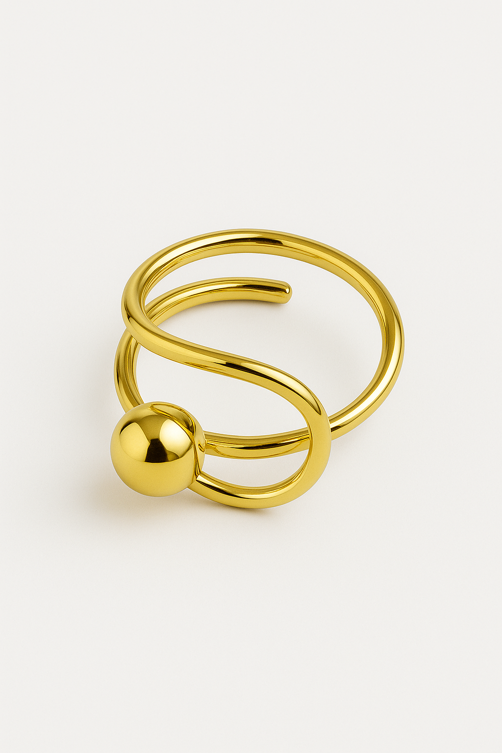 Ring with Gold Bead (1 +4 balls)